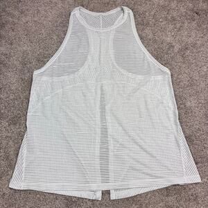 Lululemon Miles Ahead Splitback Tank in white